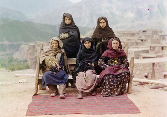 A group of women in Dagestan, ca. 1910