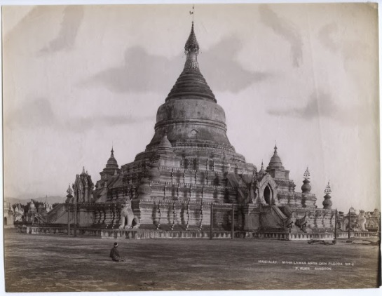 Maha Lawka Maya Zain Pagoda (Kuthodaw Pagoda) - Mandalay, Burma (Myanmar) c1880's